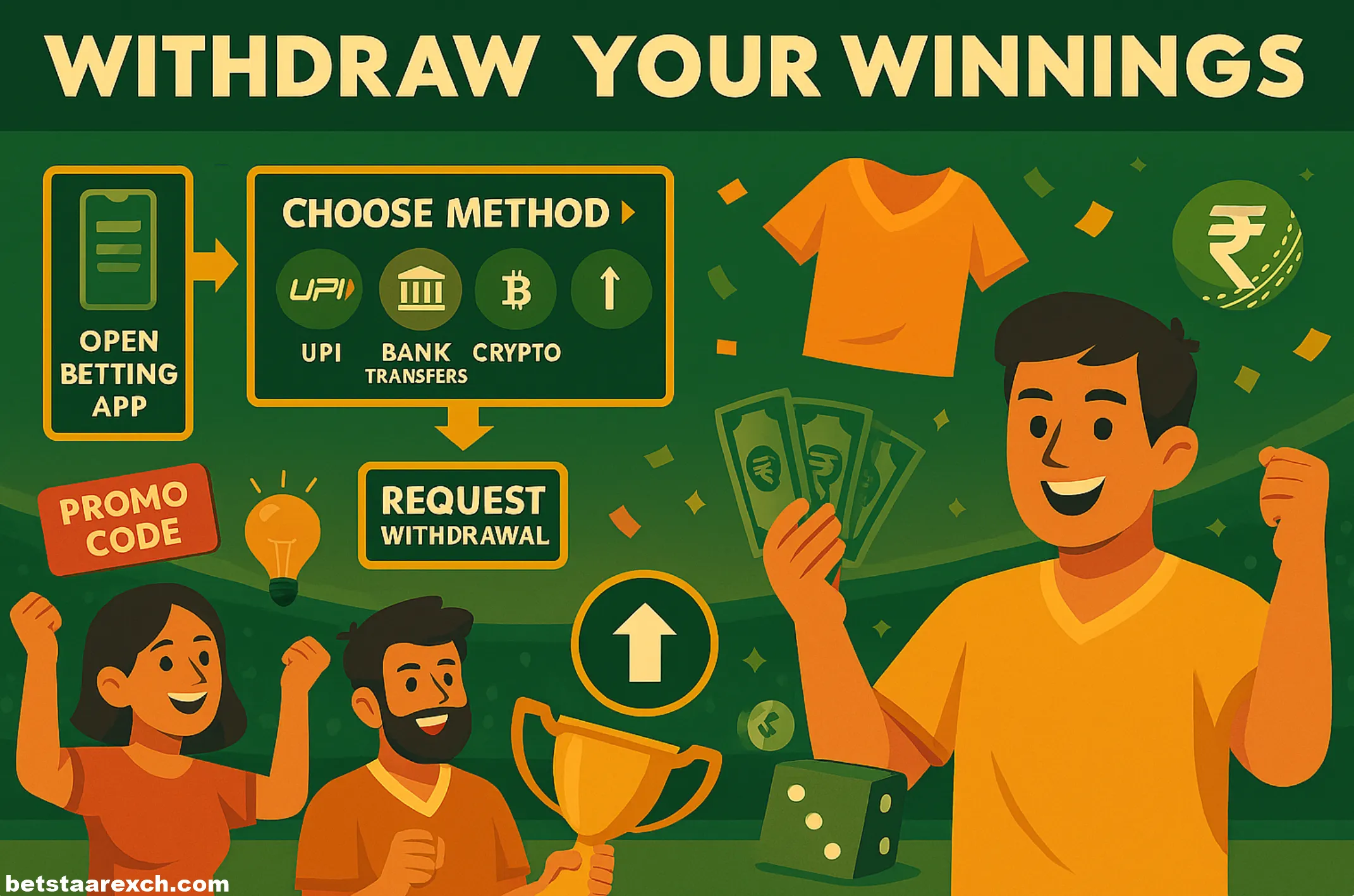 Betstarexch Withdrawal Methods Steps
